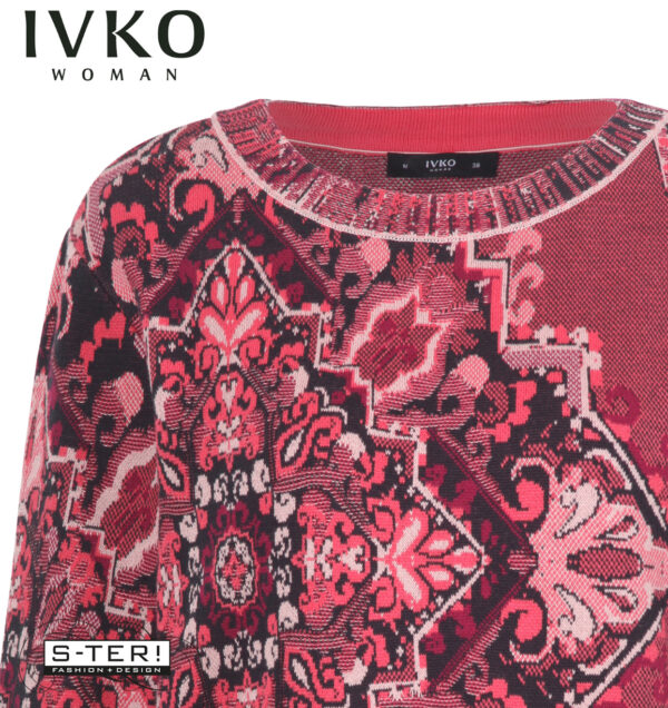 W8.12 IVKO PULLOVER kilim pattern CORAL 252630.044 - Afbeelding 4