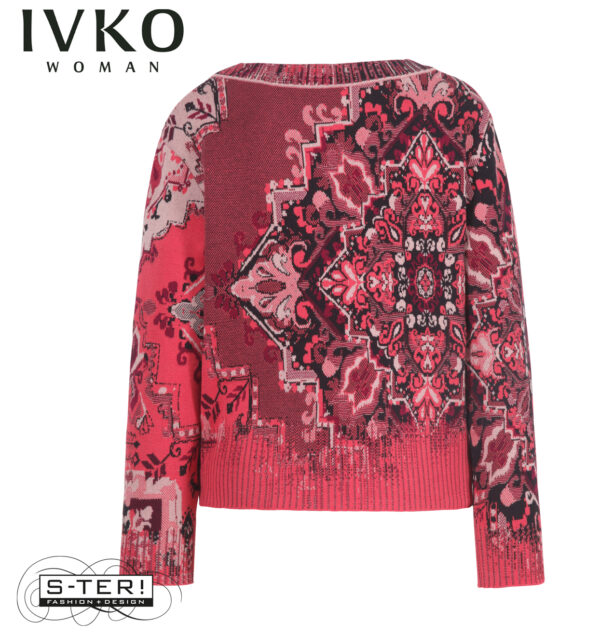 W8.12 IVKO PULLOVER kilim pattern CORAL 252630.044 - Afbeelding 3