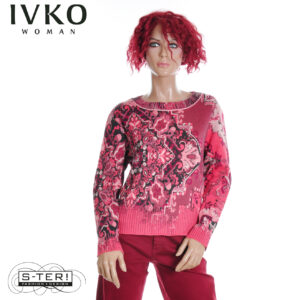 W8.12 IVKO PULLOVER kilim pattern CORAL 252630.044
