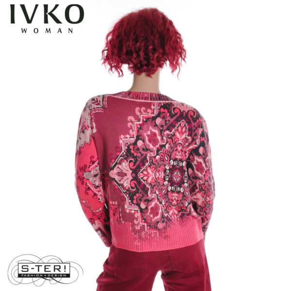 W8.12 IVKO PULLOVER kilim pattern CORAL 252630.044 - Afbeelding 5