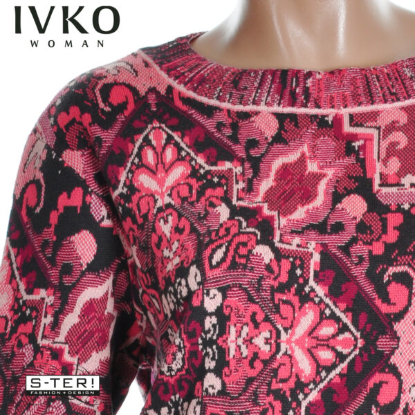 W8.12 IVKO PULLOVER kilim pattern CORAL 252630.044 - Afbeelding 6