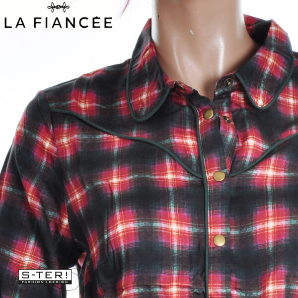 W17.1 La Fiancee PONY SHIRT CHECK HFCP2542 - Afbeelding 3