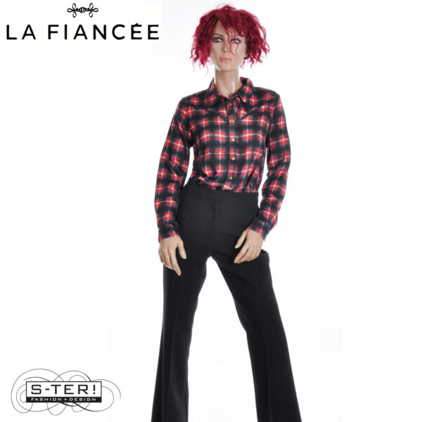 W17.1 La Fiancee PONY SHIRT CHECK HFCP2542 - Afbeelding 4