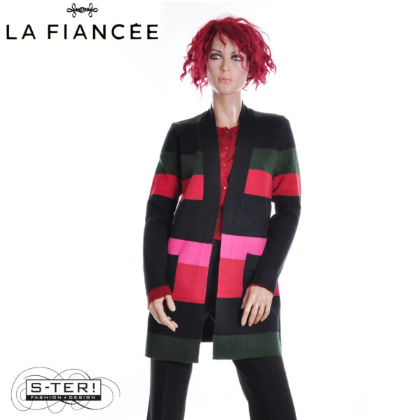 W17.2 La Fiancee SACHEON CARDIGAN RAYURE HFCGS2559