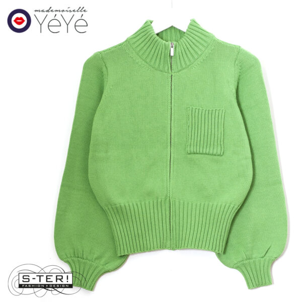 W13.21 Mademoiselle Yéyé FLIP ZIP KNIT CARDIGAN 52304 - Afbeelding 2