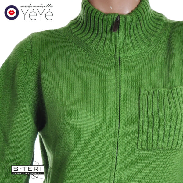 W13.21 Mademoiselle Yéyé FLIP ZIP KNIT CARDIGAN 52304 - Afbeelding 5