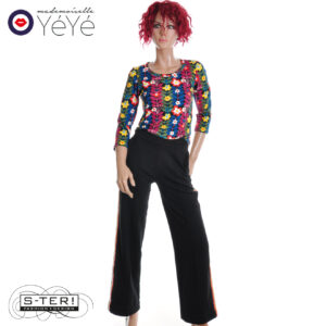 W13.23 Mademoiselle Yéyé RAINBOW VIBE TROUSERS  BLACK 52507