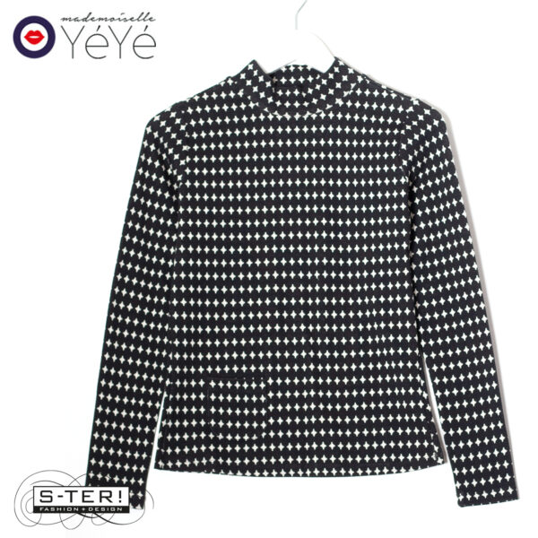 W13.24 Mademoiselle Yéyé REVIVAL DELIGHT TURTLENECK SKY G52216 - Afbeelding 2