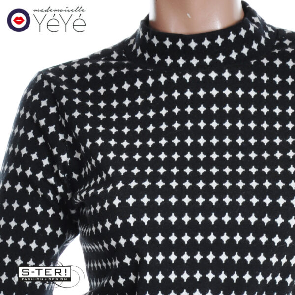 W13.24 Mademoiselle Yéyé REVIVAL DELIGHT TURTLENECK SKY G52216 - Afbeelding 5
