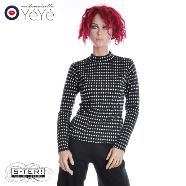 W13.24 Mademoiselle Yéyé REVIVAL DELIGHT TURTLENECK SKY G52216