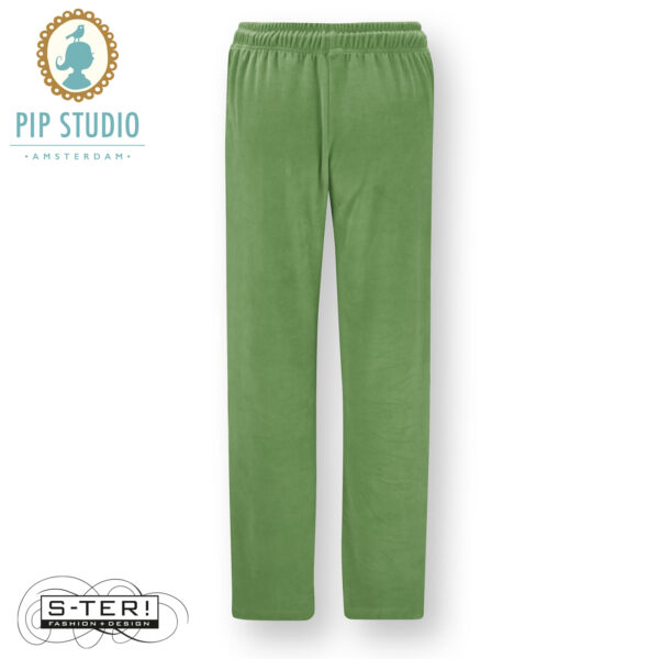 W25.5 pip studio BRITTA LONG TROUSERS VELVET GREEN - Afbeelding 3