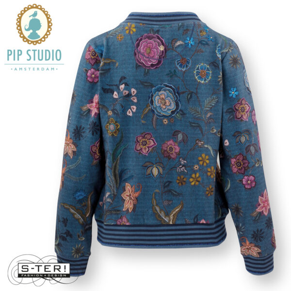 W25.4 pip studio NICOS JACKET COCO FLOWER BLUE - Afbeelding 3