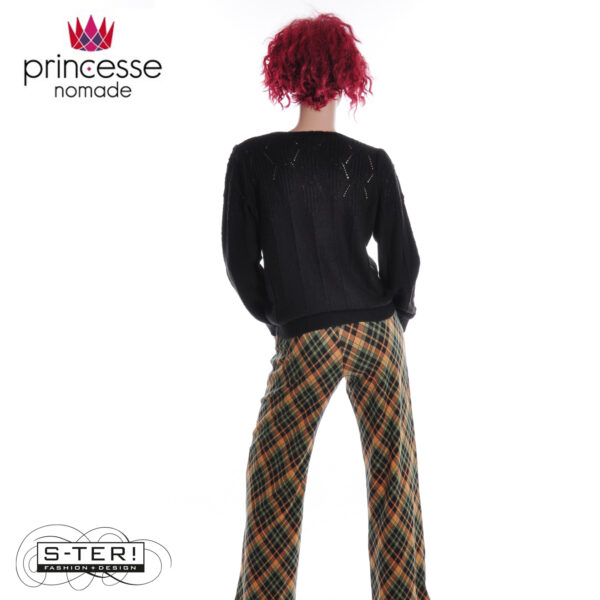 W20.23 PRINCESSE NOMADE GIZIA CARDIGAN BLACK 25HGZ01 - Afbeelding 4