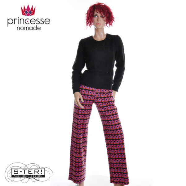 W20.23 PRINCESSE NOMADE IZIA PULL OVER BLACK 25HPI01 - Afbeelding 4