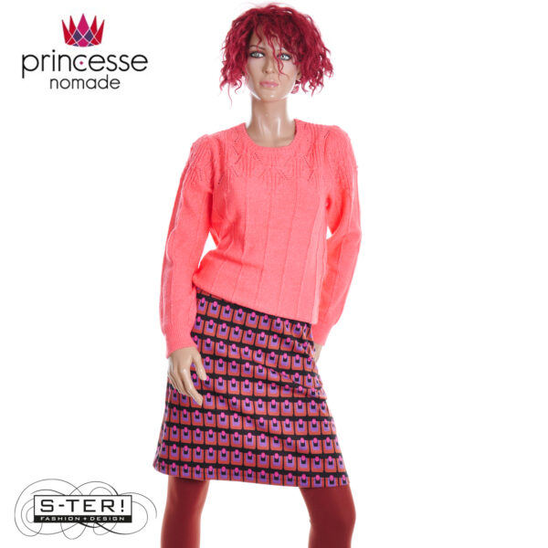 W20.16 PRINCESSE NOMADE IZIA PULL OVER SALMON 25HPI06 - Afbeelding 3