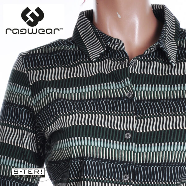 W14.4 Ragwear PAGEE PRINT LONGSLEEVE 2521-25010 PINE GREEN - Afbeelding 4