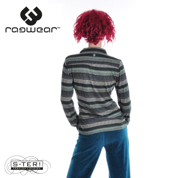 W14.4 Ragwear PAGEE PRINT LONGSLEEVE 2521-25010 PINE GREEN - Afbeelding 2