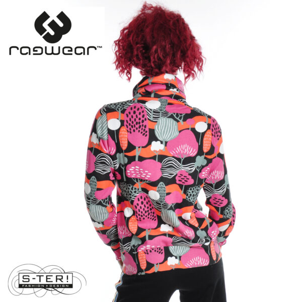 W14.3 Ragwear RONETTE PRINT SWEATSHIRT 2521-30028 BLACK - Afbeelding 3