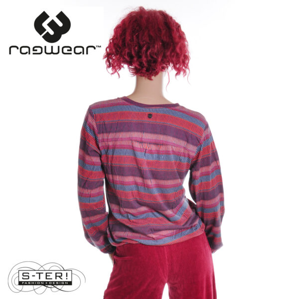 W14.6 Ragwear SANTICA PRINT LONGSLEEVE 2521-25014 WINE RED - Afbeelding 2