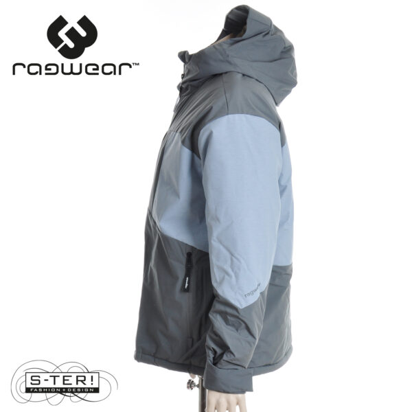 W14.15 Ragwear WOLKIES BLOCK JACKET HEREN 2522-60020 GREY - Afbeelding 3