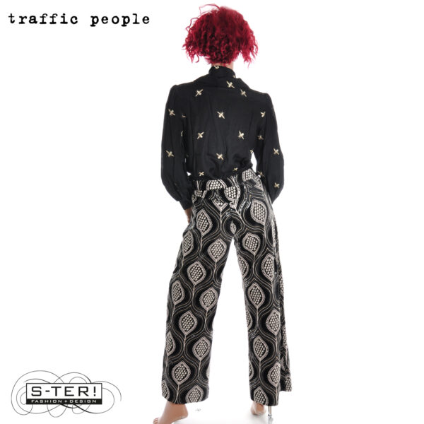 W36.7 TRAFFIC PEOPLE LULU TROUSERS BLACK LAA12977001 - Afbeelding 2