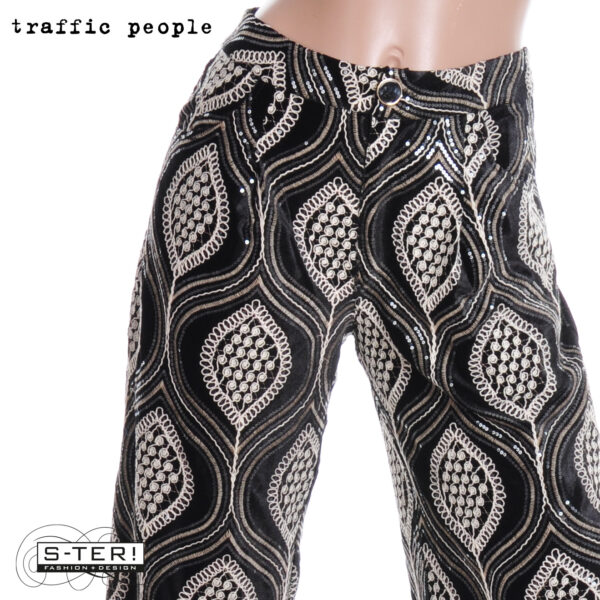 W36.7 TRAFFIC PEOPLE LULU TROUSERS BLACK LAA12977001 - Afbeelding 7