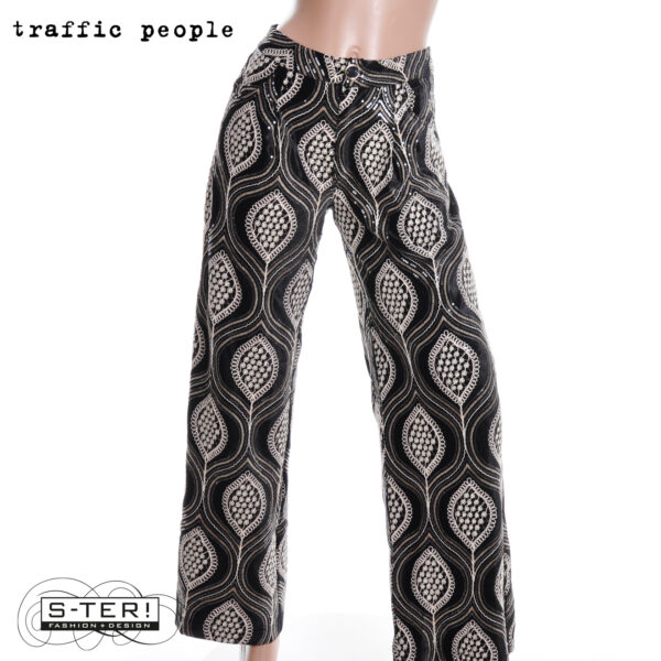 W36.7 TRAFFIC PEOPLE LULU TROUSERS BLACK LAA12977001 - Afbeelding 6