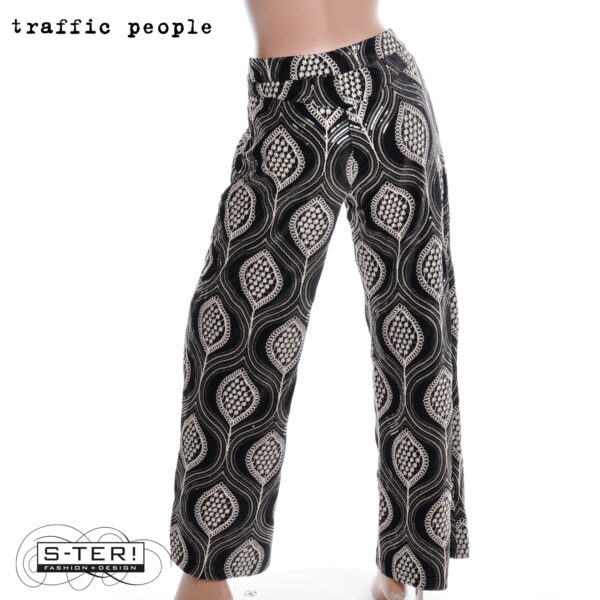 W36.7 TRAFFIC PEOPLE LULU TROUSERS BLACK LAA12977001 - Afbeelding 5
