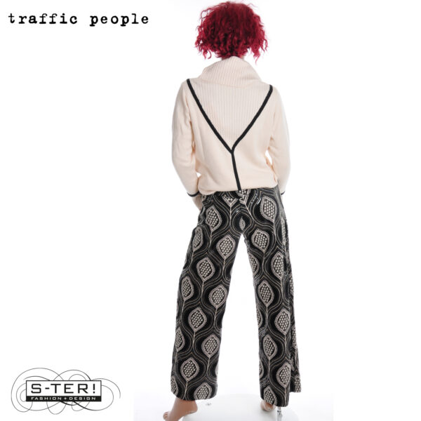 W36.7 TRAFFIC PEOPLE LULU TROUSERS BLACK LAA12977001 - Afbeelding 4