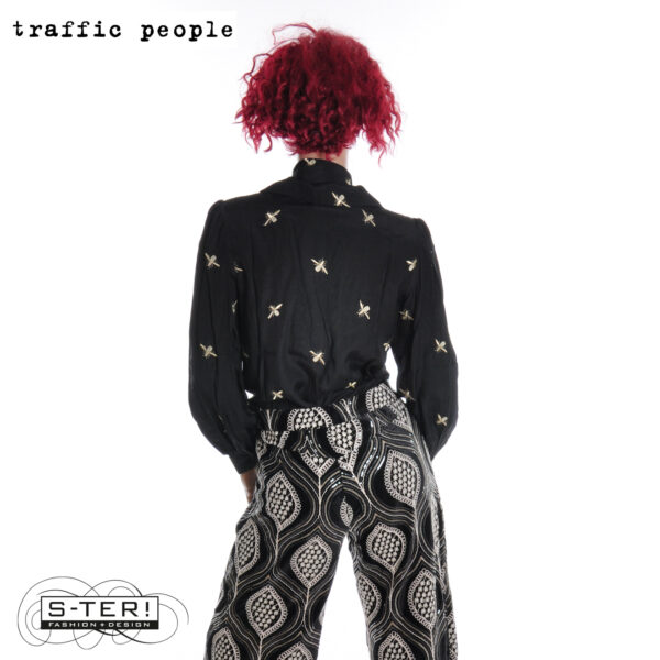 W36.8 TRAFFIC PEOPLE REVENGE SHIRT BLACK WMT12983001 - Afbeelding 3