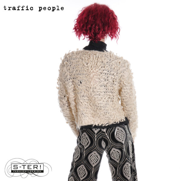 W36.5 TRAFFIC PEOPLE THE THROWBACK CARDI CREAM KAS91248004 - Afbeelding 2