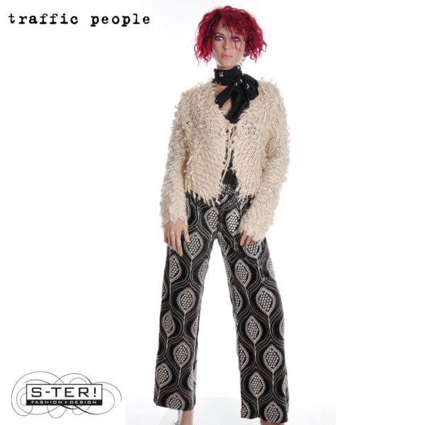 W36.7 TRAFFIC PEOPLE LULU TROUSERS BLACK LAA12977001 - Afbeelding 8