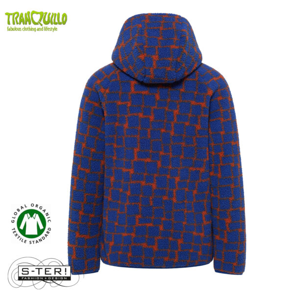 W23.27 Tranquillo COSY FLEECE JACKET A95 BLUE PUZZLE - Afbeelding 3