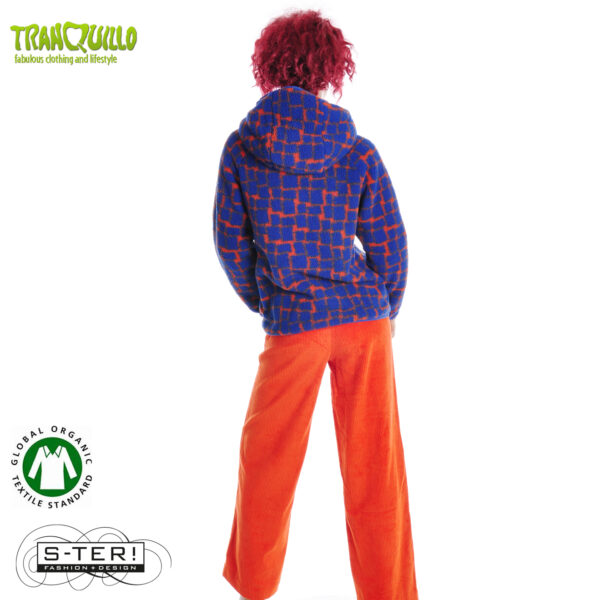 W23.27 Tranquillo COSY FLEECE JACKET A95 BLUE PUZZLE - Afbeelding 6