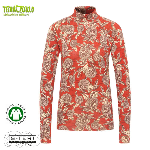 W23.20 Tranquillo FEMININE ECOVERO SHIRT  C154 FLOWER FIELDS - Afbeelding 2