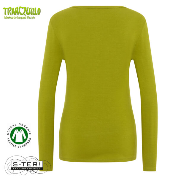 W23.22 Tranquillo HENLEY SHIRT TENCEL BAS11 GOLDEN CYPRESS - Afbeelding 3