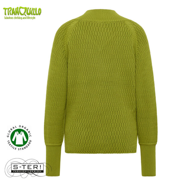 W23.26 Tranquillo LOOSE KNIT JUMPER C63 GOLDEN CYPRESS - Afbeelding 3