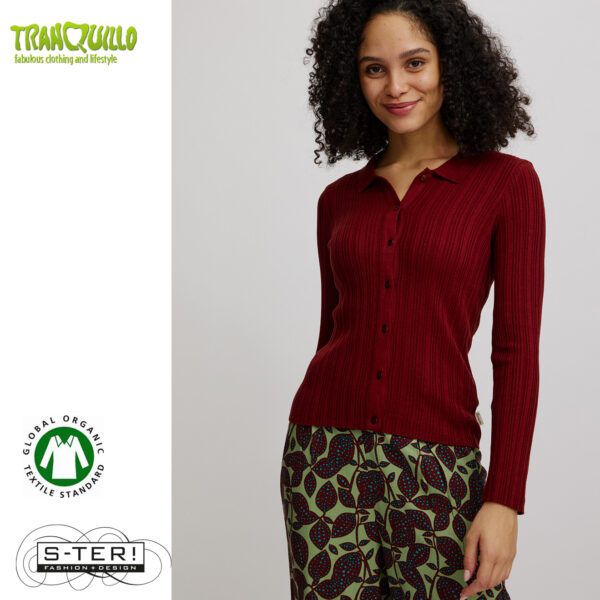 W23.25 Tranquillo SILKY ECOVERO JACKET A110 FIRED BRICK - Afbeelding 4