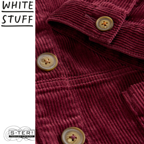 W18.12 WHITE STUFF CARRIE CORD JACKET DK PLUM 444234 - Afbeelding 3