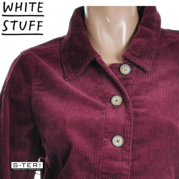 W18.12 WHITE STUFF CARRIE CORD JACKET DK PLUM 444234 - Afbeelding 8