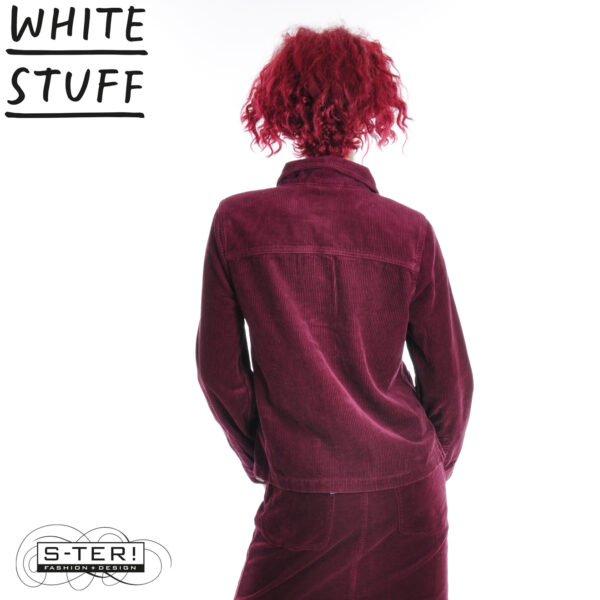 W18.12 WHITE STUFF CARRIE CORD JACKET DK PLUM 444234 - Afbeelding 5