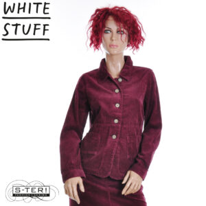 W18.12 WHITE STUFF CARRIE CORD JACKET DK PLUM 444234