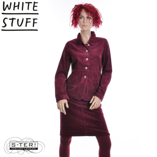 W18.12 WHITE STUFF CARRIE CORD JACKET DK PLUM 444234 - Afbeelding 6