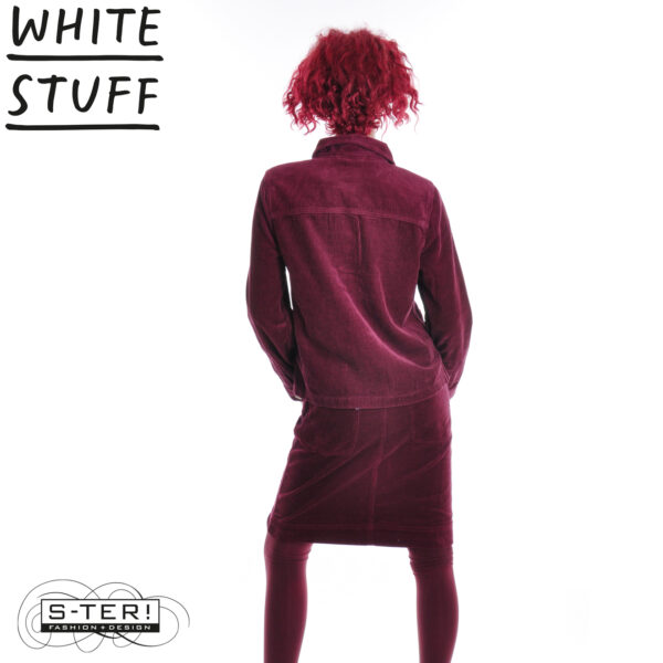 W18.12 WHITE STUFF CARRIE CORD JACKET DK PLUM 444234 - Afbeelding 7
