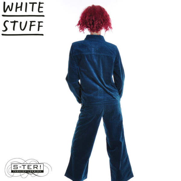W18.39 WHITE STUFF TIA VELVET WIDE LEG CROP DK TEAL 444723 - Afbeelding 10