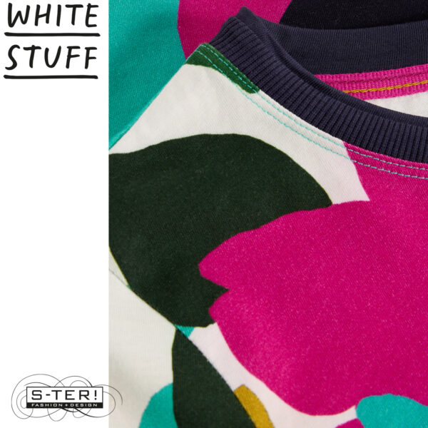 W18.5 WHITE STUFF CLARA LS TEE PINK MULTI 444317 - Afbeelding 3
