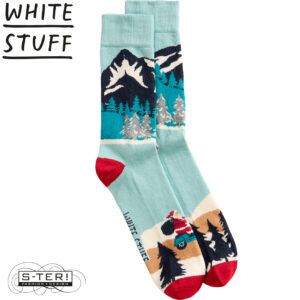 W18.44 WHITE STUFF DRIVING SANTA IN A CRACKER BLUE MLT 444794