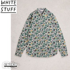 W18.46 WHITE STUFF FINSBURY FOLK PRINT SHIRT WHITE PRINT 444625