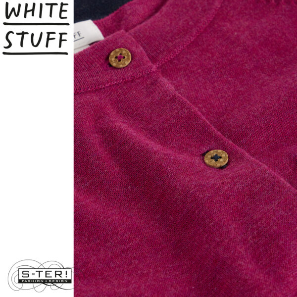 W18.7 WHITE STUFF LULU CARDI DK PLUM 444074 - Afbeelding 3