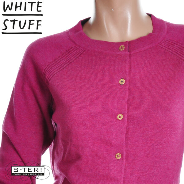 W18.7 WHITE STUFF LULU CARDI DK PLUM 444074 - Afbeelding 6